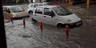 VIDEO A venit potopul la Tulcea? O ploaie de doar 15 minute a inundat orasul
